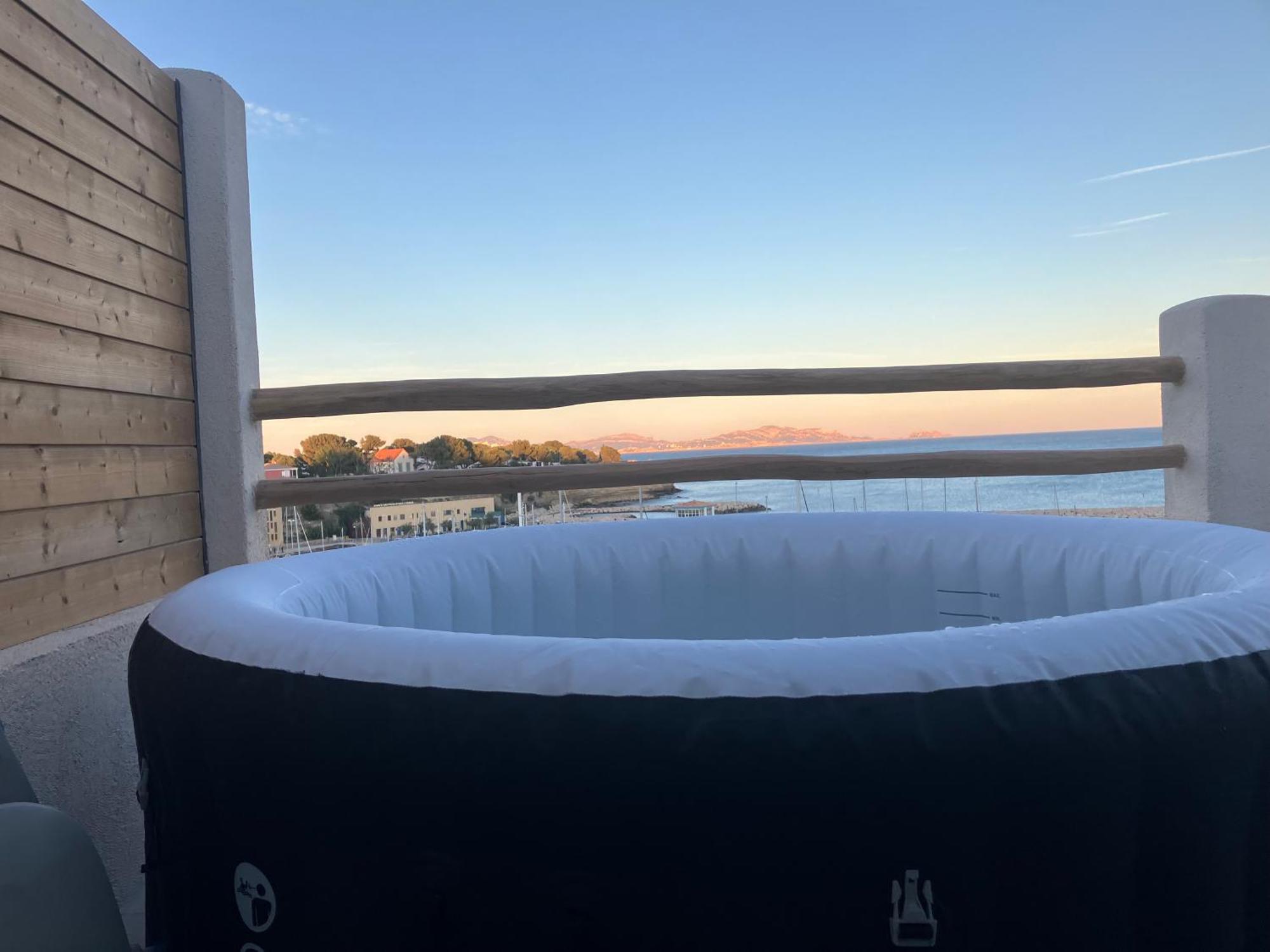 T2 Vue Sur Le Port Jacuzzi Terrasse Et Parking Apartment Carry-le-Rouet Exterior foto